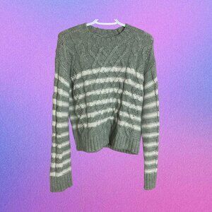 American Eagle Small Cable-Knit Sweater